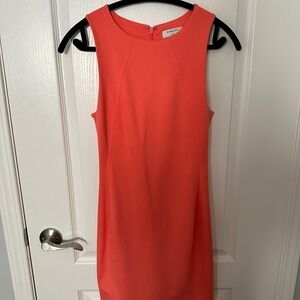 Babaton Vibrant Coral Mini Dress